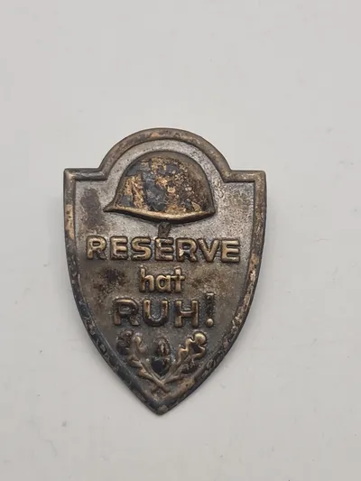 Original Reserve has Ruh Helmet  Wehrmacht WWI WK2 Germany pin badge