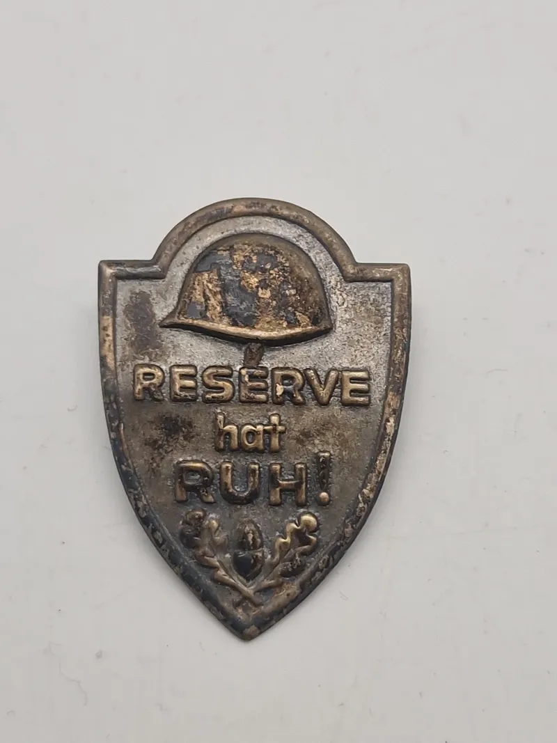 Original Reserve has Ruh Helmet  Wehrmacht WWI WK2 Germany pin badge