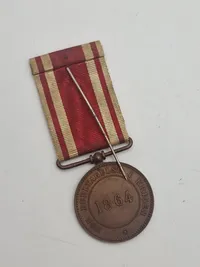 Original 1864 medalje, samt miniature dobbelt medalje