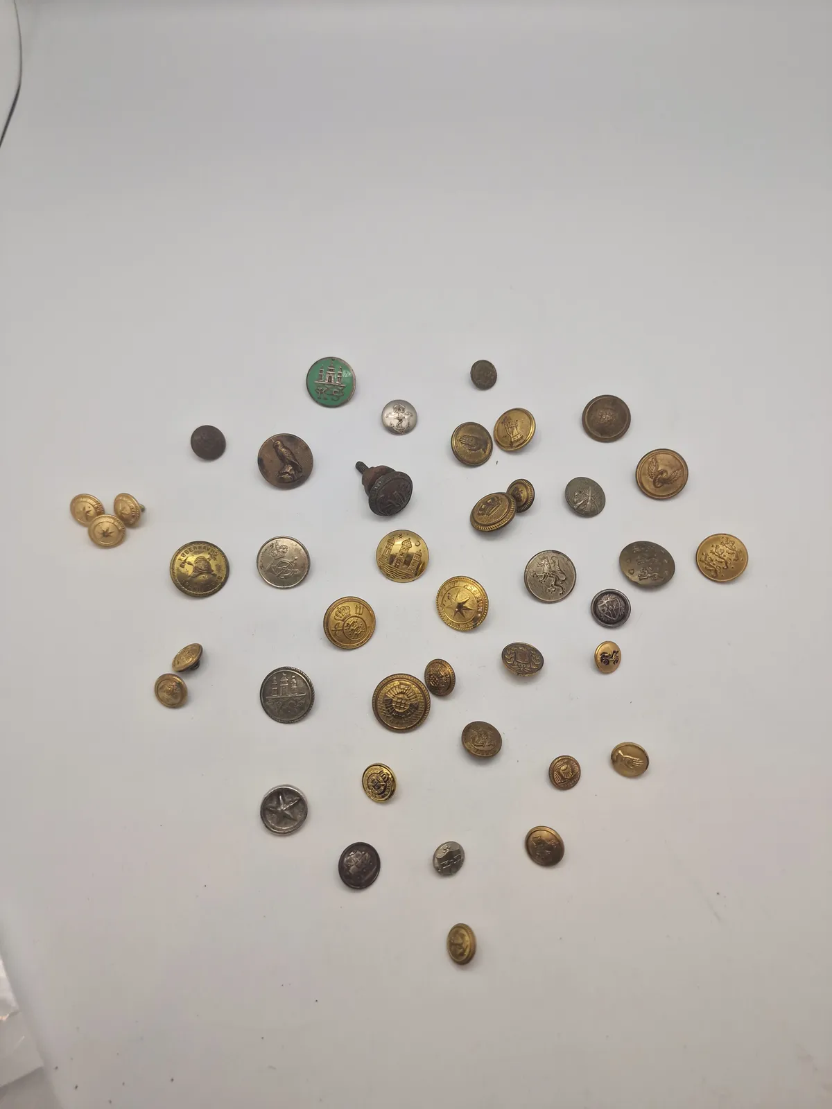 Samling diverse knapper