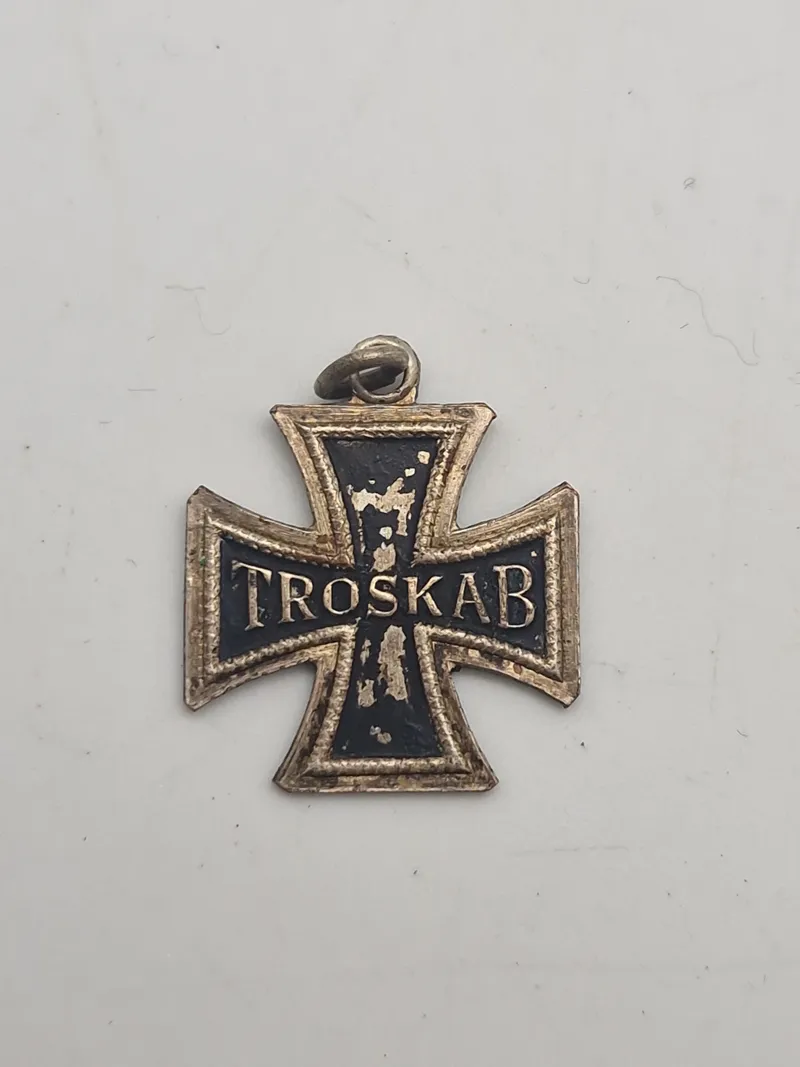 Originalt troskabs vedhæng fra Frikorps Danmark veteran forening 
( Frontkæmperne )