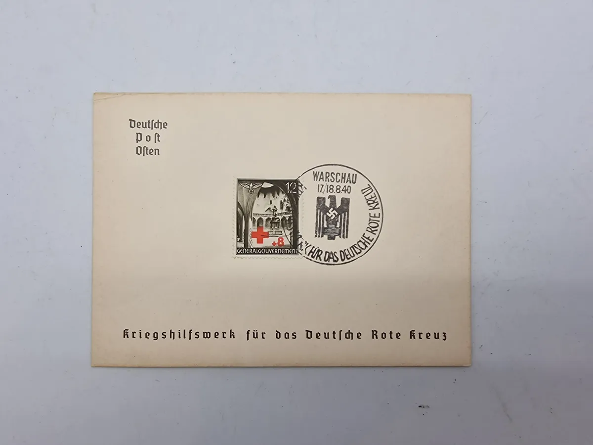 Originalt tysk DRK postkort - ww2