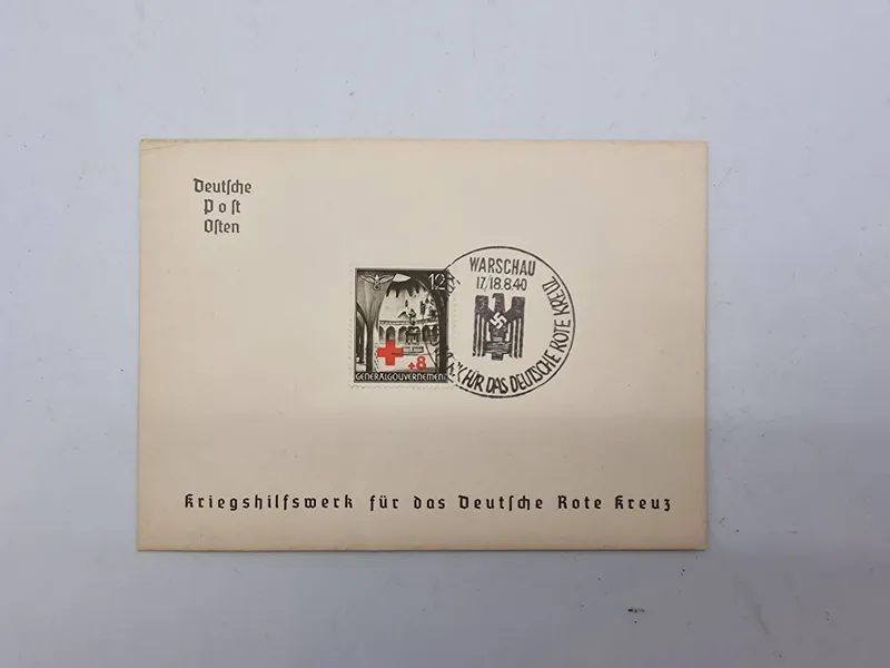 Originalt tysk DRK postkort - ww2