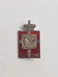 Originalt Georg Jensen kongemærke med æske (Herre)