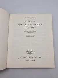60 JAHRE
DEUTSCHE UBOOTE
1906-1966