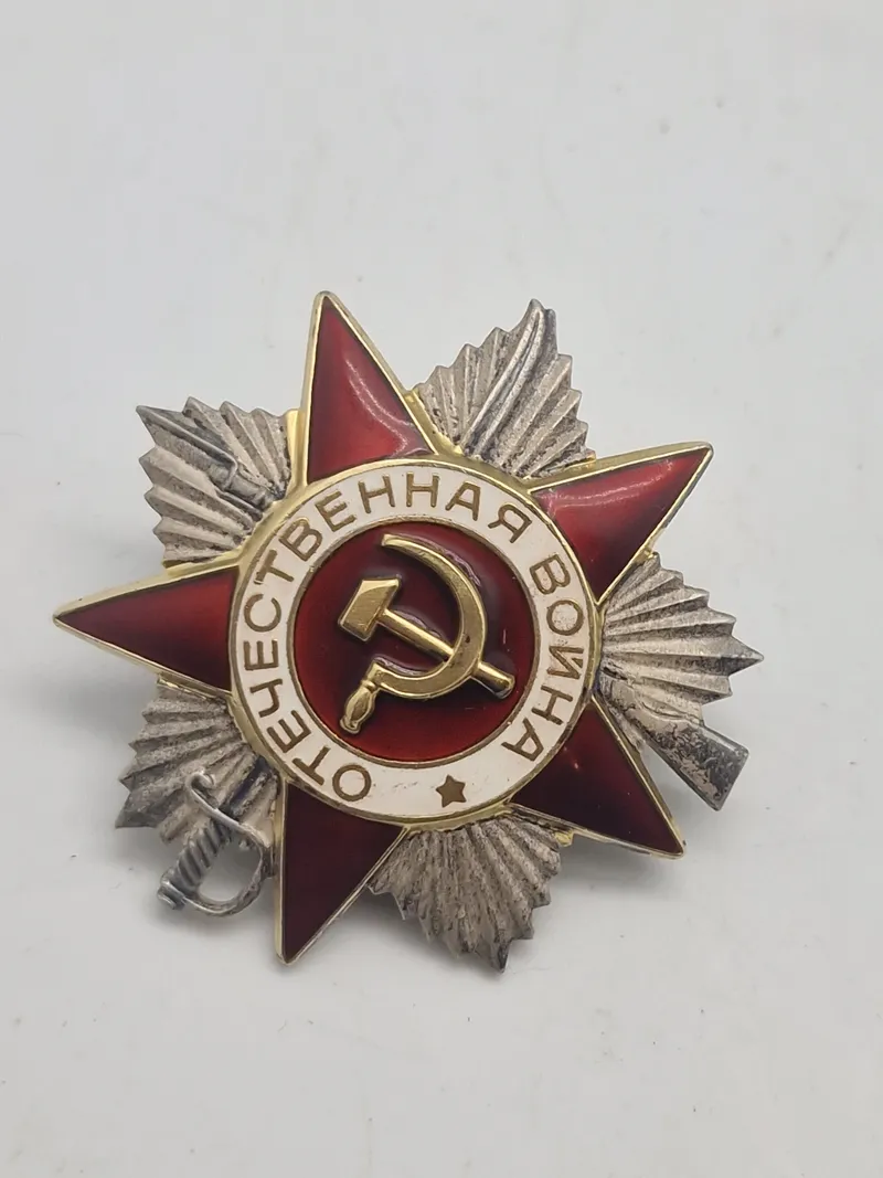 Original Russian Soviet Silver Order Patriotic War 2nd Class