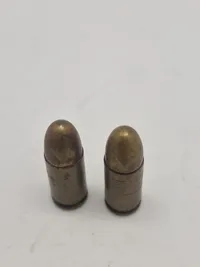 Originale 9 mm eksercerpatroner - PJJ stemplede (lavet under tysk kommando i Danmark)