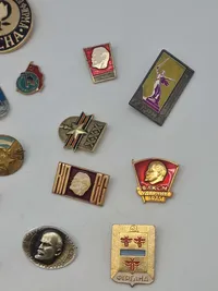 Samling diverse pins
