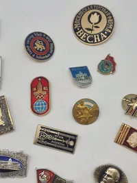 Samling diverse pins
