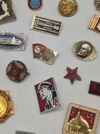Samling diverse pins