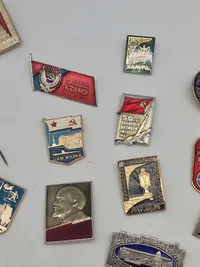 Samling diverse pins