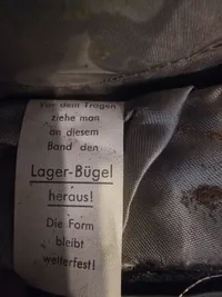 Original tysk Bundeswehr kasket