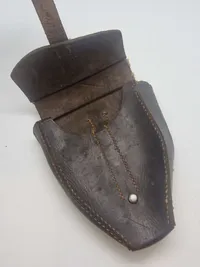 Original tysk ww2 taske til Zünderstellschlüssel der Wehrmacht - super stemplet