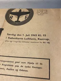 Originalt Royal Air Force lot - fra opvisning i Kastrup