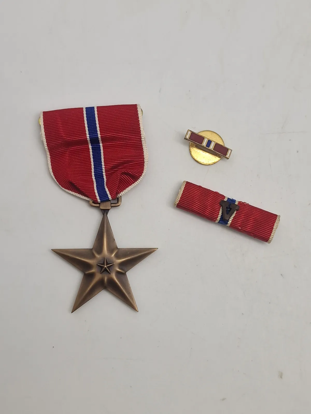 Original Bronce star fra ww2 (Slotbrush) med diverse