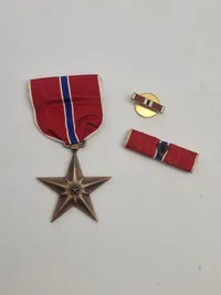 Original Bronce star fra ww2 (Slotbrush) med diverse