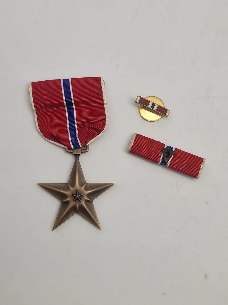 Original Bronce star fra ww2 (Slotbrush) med diverse