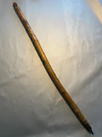 Sjælden original tysk vandrestok fra 1943 - tilhørende en dansker. Bemærk den tyske soldat på toppen