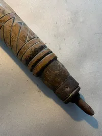 Sjælden original tysk vandrestok fra 1943 - tilhørende en dansker. Bemærk den tyske soldat på toppen