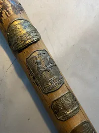 Sjælden original tysk vandrestok fra 1943 - tilhørende en dansker. Bemærk den tyske soldat på toppen
