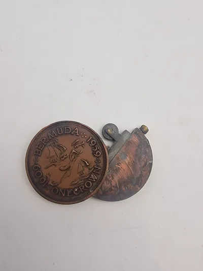Lighter lavet som mønt