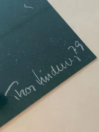 Originalt litografi af Thor Lindeneg (1979) mål 72X52cm