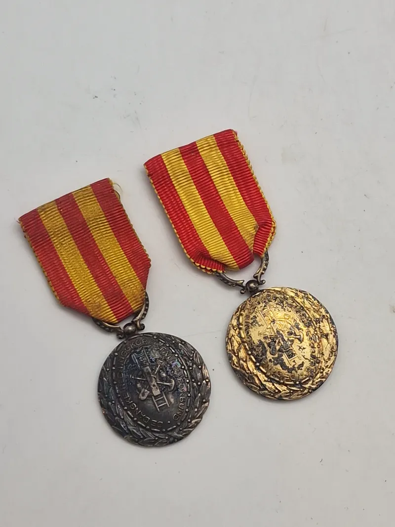 Originale medaljer fra redningskorpset, Sterlingsølv