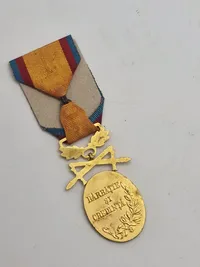 Original Romanian Bravery & Manhood Medal Gold Class