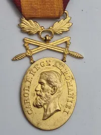 Original Romanian Bravery & Manhood Medal Gold Class