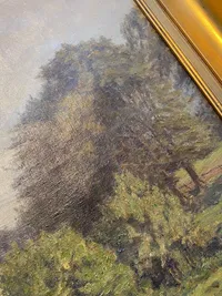 Dansk landskabsmaleri - Frida Bugge  (1874-1964) 
Mål 62X46 cm