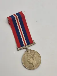 Original engelsk krigsdeltager medalje