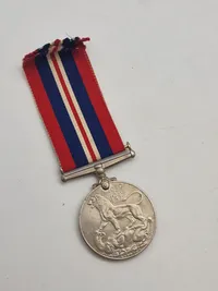 Original engelsk krigsdeltager medalje