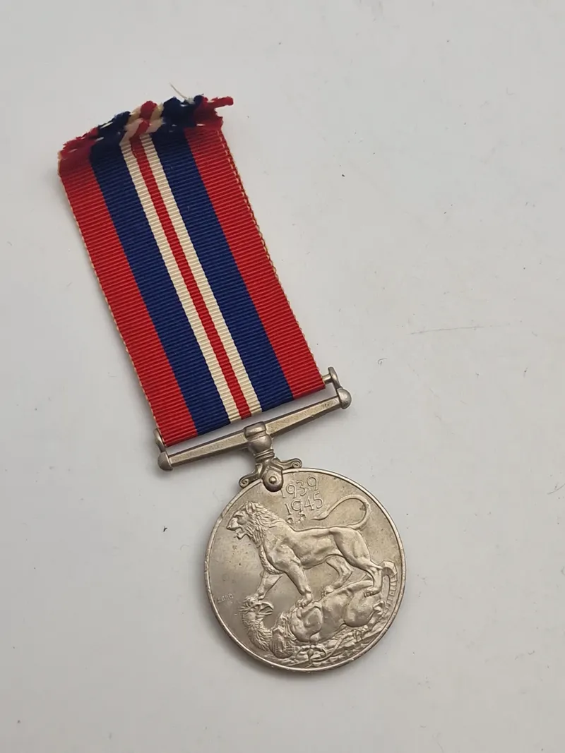 Original engelsk krigsdeltager medalje