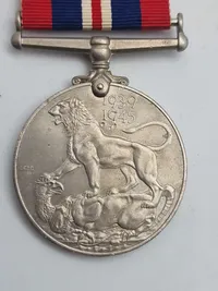 Original engelsk krigsdeltager medalje