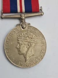 Original engelsk krigsdeltager medalje