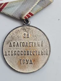 Original Medalje "Veteran af Arbejde" (russisk: медаль «Ветеран труда»