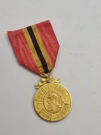 Original den belgiske erindringsmedalje for kong Leopold II's regeringstid