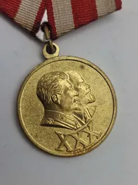 Original Jubilæumsmedalje "30 år for den sovjetiske hær og flåde".
