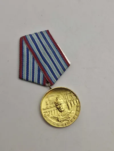 Original Bulgarsk medalje for 10 års service