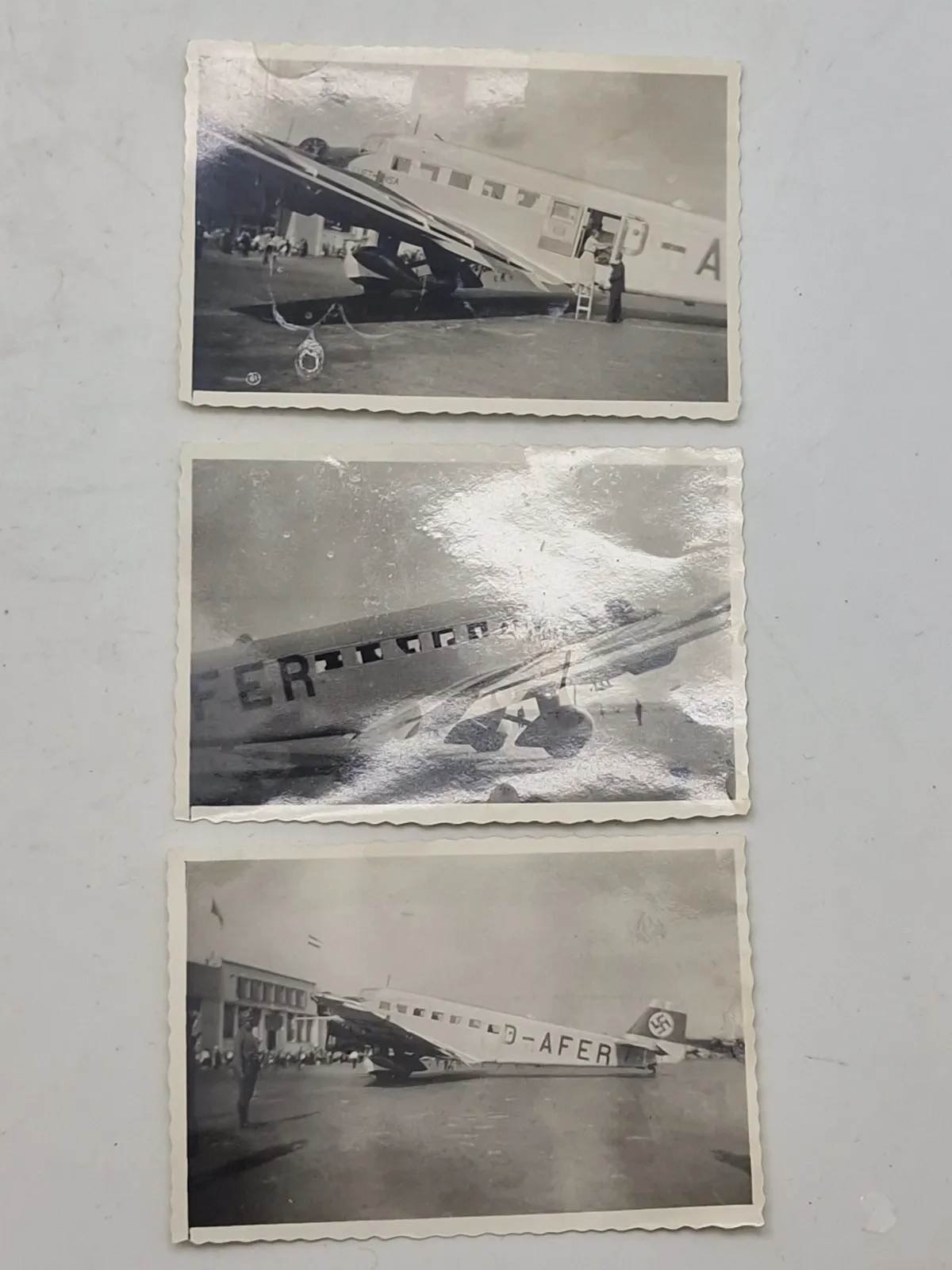 Samling flyfotos Tysk