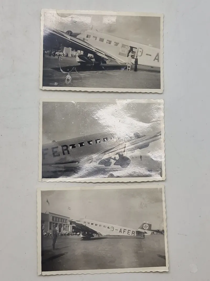 Samling flyfotos Tysk