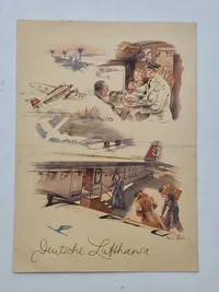 Originalt kort fra Deutsches Lufthansa