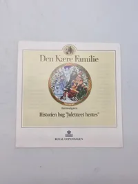 Original Royal Copenhagen samleplatte fra serien "Den Kære Familie".