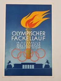 Originalt tysk olympiaden 1936  postkort