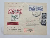 Original tysk  olympiaden 1936 kuvert