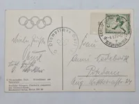 Originalt tysk   olympiaden 1936 postkort