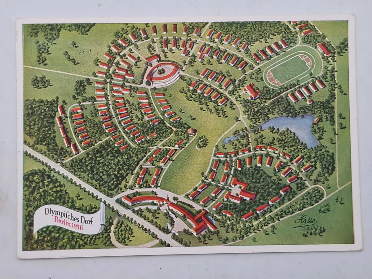 Originalt tysk  olympiaden 1936 postkort