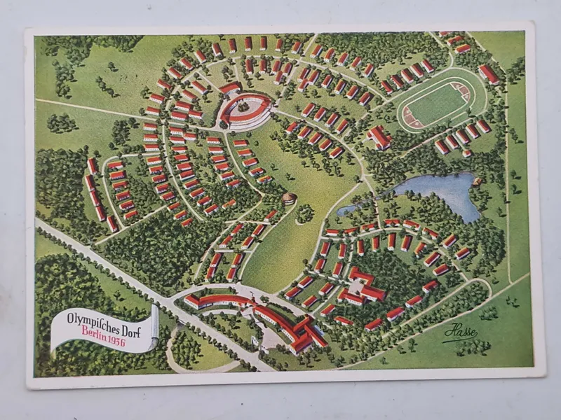 Originalt tysk  olympiaden 1936 postkort
