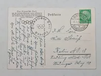Originalt tysk  olympiaden 1936 postkort