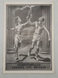 Originalt tysk  olympiaden 1936 postkort